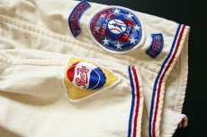 画像5: 60s Van Ginkel's PEPSI ペプシ コーラ パッチ付き チェーン刺繍 ウール ベースボールシャツ 生成り 38 (5)