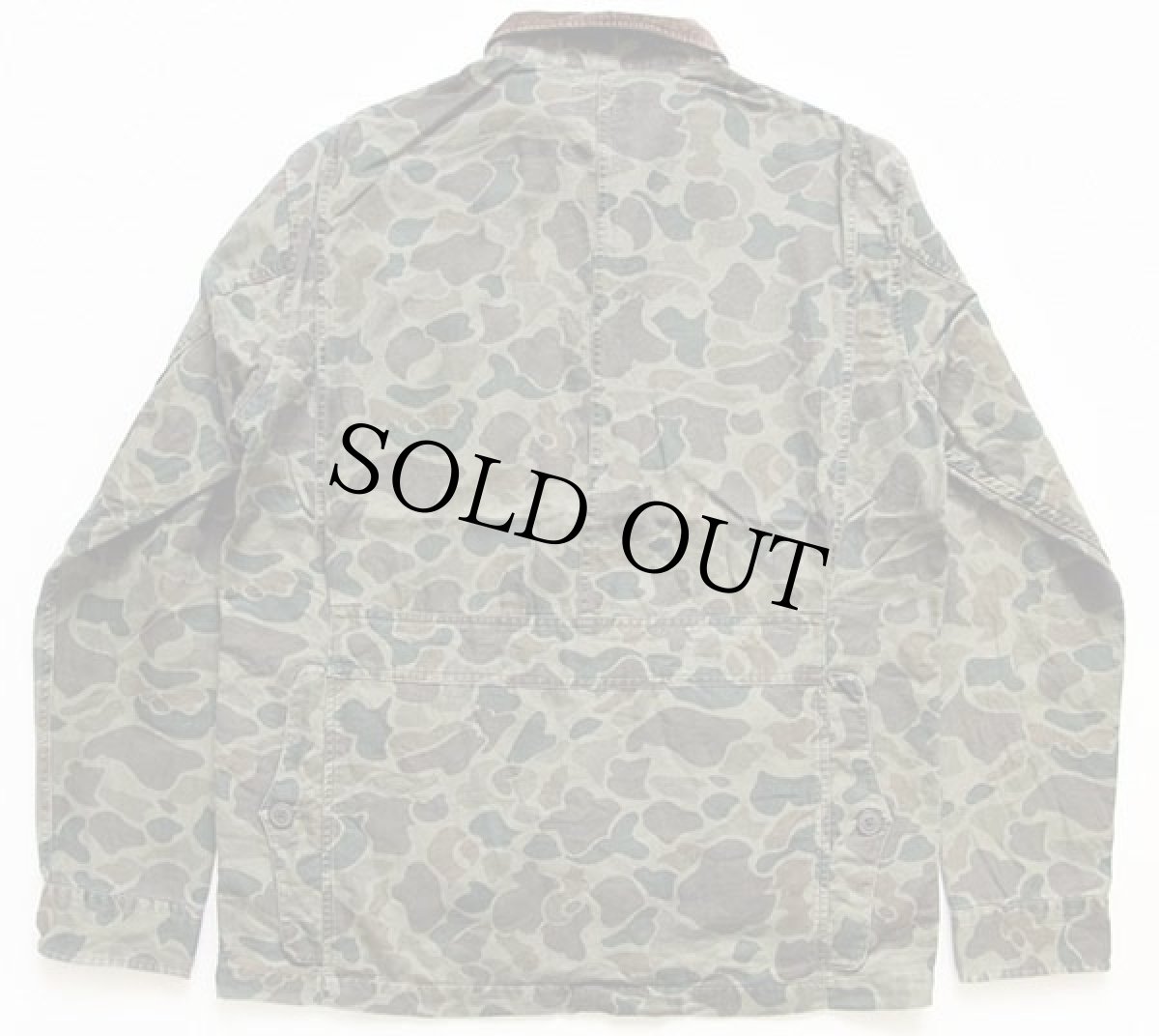 画像2: ポロ ラルフローレン ダックハンターカモ コットン×リネン ハンティングジャケット M★カバーオール (2)