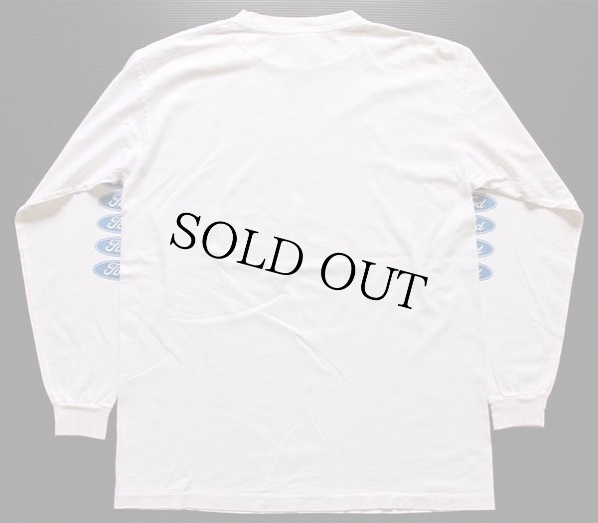 画像2: 90s USA製 Fordフォード ロゴ コットン 長袖Tシャツ 白 L (2)