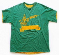 画像1: 80s MACY MARAUDERS リバーシブルTシャツ 緑×黄 (1)