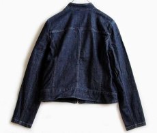 画像2: LAUREN JEANS ラルフローレン シングルライダース デニムジャケット L (2)