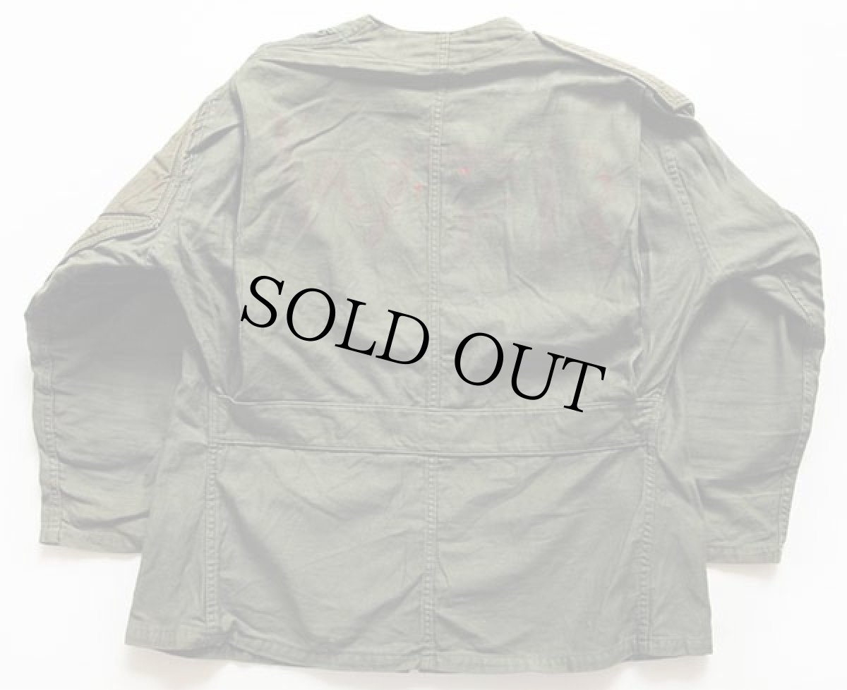 画像2: 60s 米軍 USMC ステンシル ノーカラー シューティングジャケット (2)