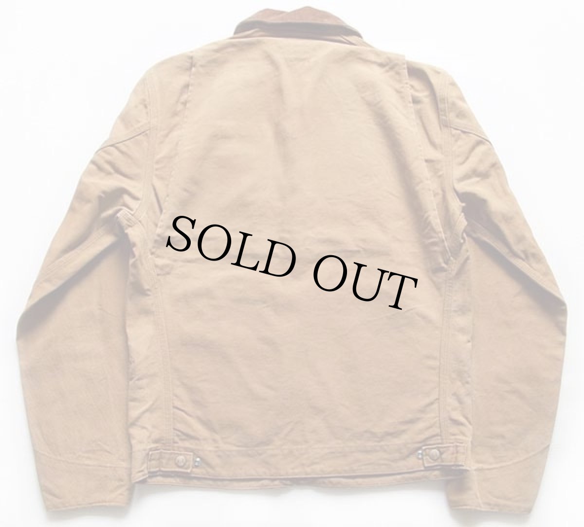 画像2: 90s carharttカーハート ダック地 デトロイトジャケット 茶 (2)