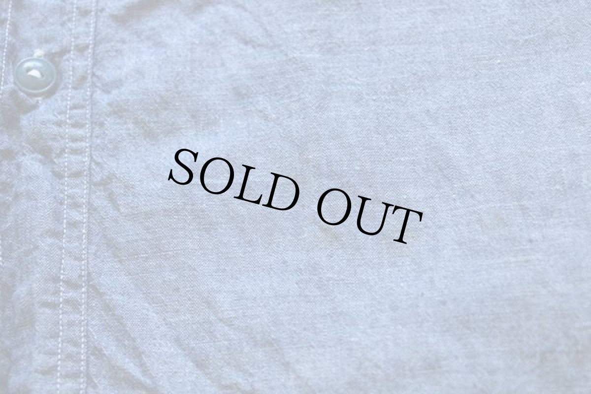 画像8: 40s 米軍 U.S.NAVY M-43 マチ付き コットン シャンブレーシャツ 16 (8)