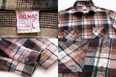 画像3: 70s USA製 JCPenney BIGMACビッグマック チェック コットン フランネルシャツ L (3)