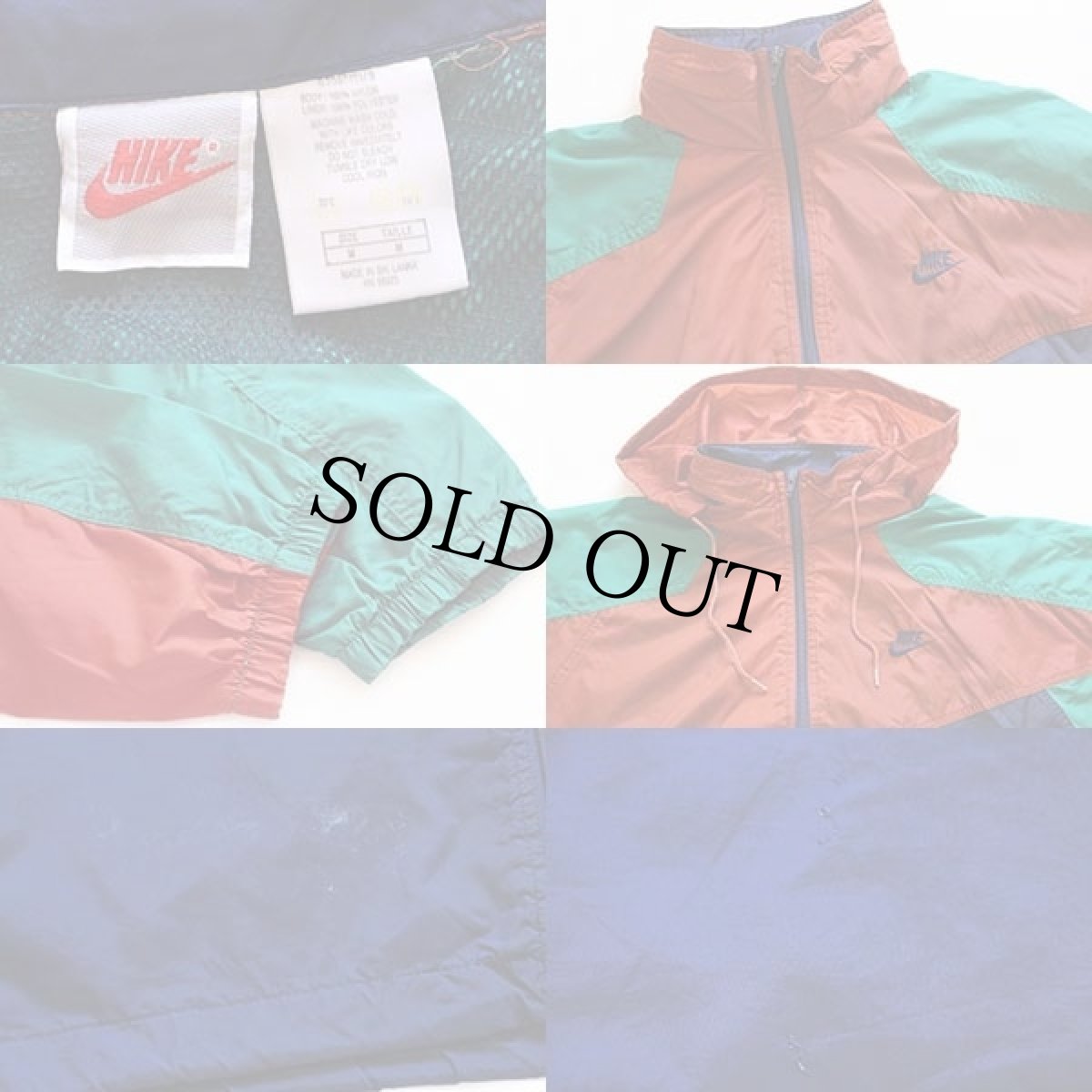 画像3: 90s NIKEナイキ マルチカラー 切り替え ナイロンジャケット M (3)