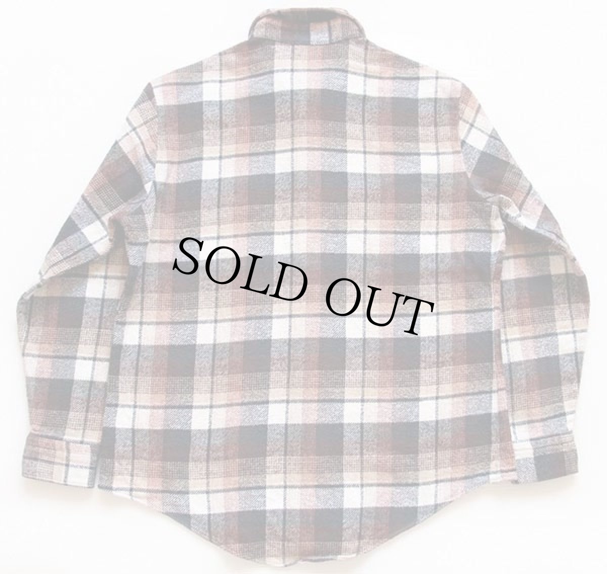 画像2: 70s USA製 JCPenney BIGMACビッグマック チェック コットン フランネルシャツ L (2)