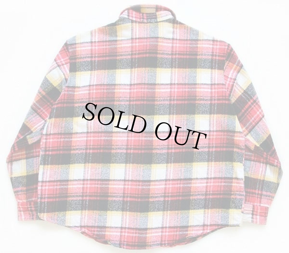 画像2: 70s JCPenney BIGMACビッグマック チェック コットン フランネルシャツ XL (2)