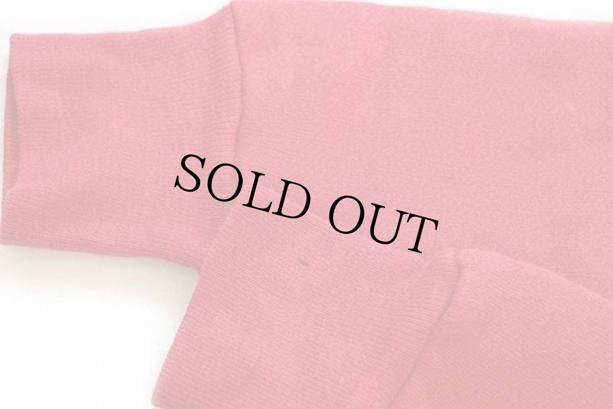 画像6: 60s UNKNOWN 無地 フード裏サーマル コットン スウェットパーカー 赤 (6)