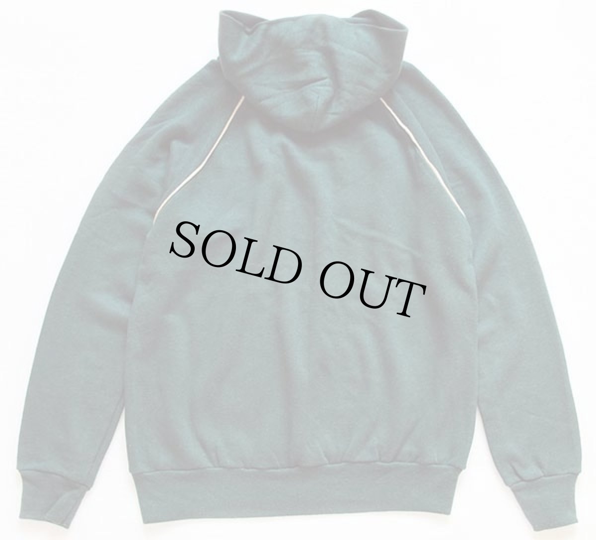 画像3: デッドストック★80s USA製 無地 スウェットパーカー 深緑 M (3)