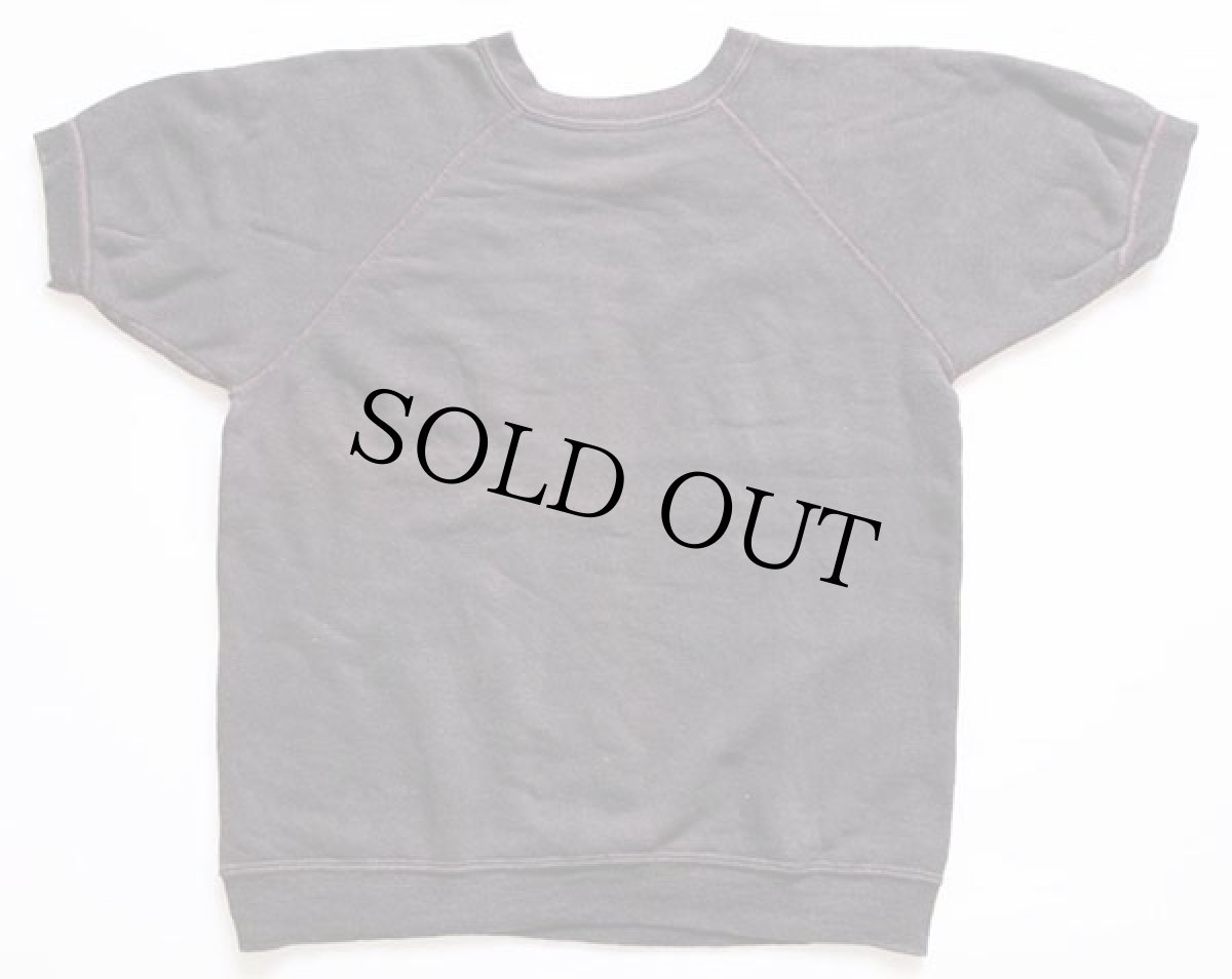 画像2: 60s UNKNOWN 無地 コットン 半袖スウェット 焦げ茶★ブランク (2)