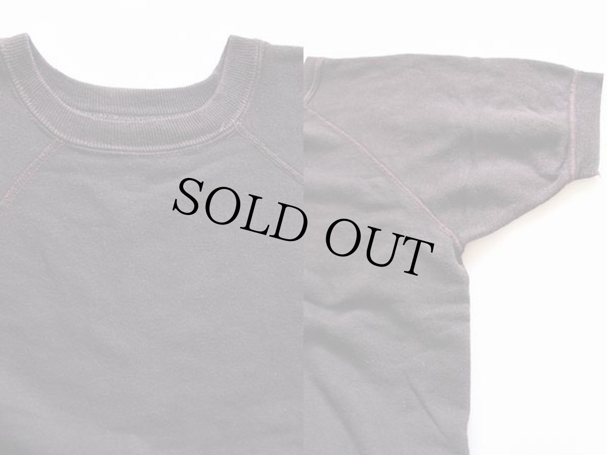 画像3: 60s UNKNOWN 無地 コットン 半袖スウェット 焦げ茶★ブランク (3)