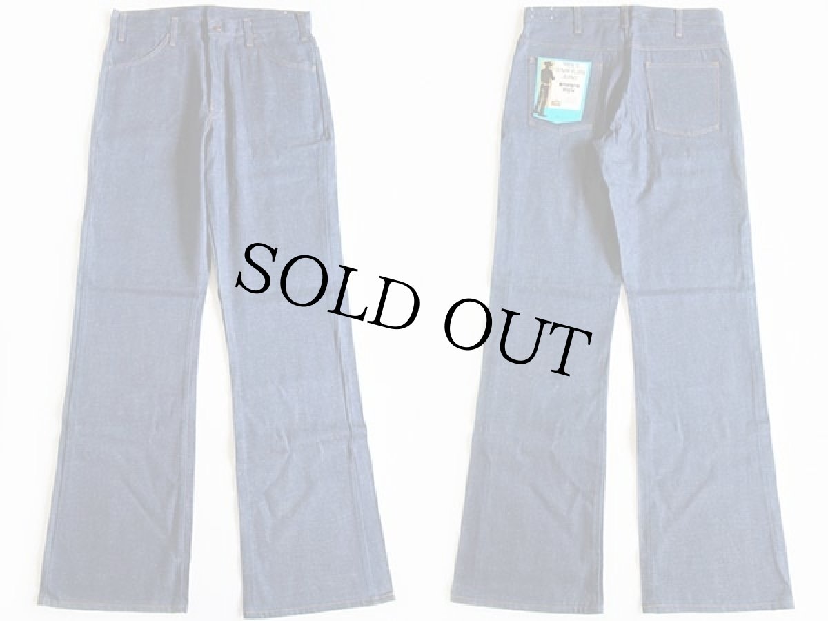 画像2: デッドストック★80s USA製 Kmart フレア ライトオンス デニムパンツ w33 (2)