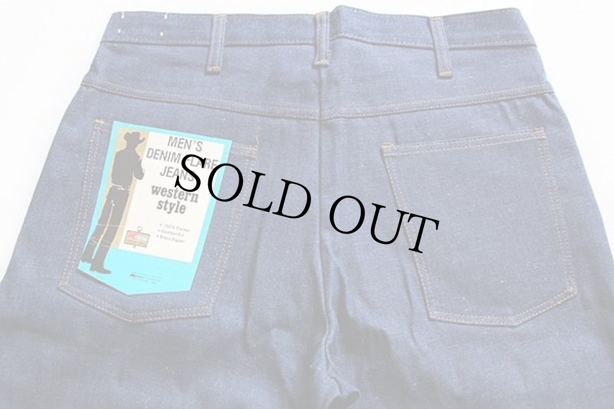 画像4: デッドストック★80s USA製 Kmart フレア ライトオンス デニムパンツ w33 (4)