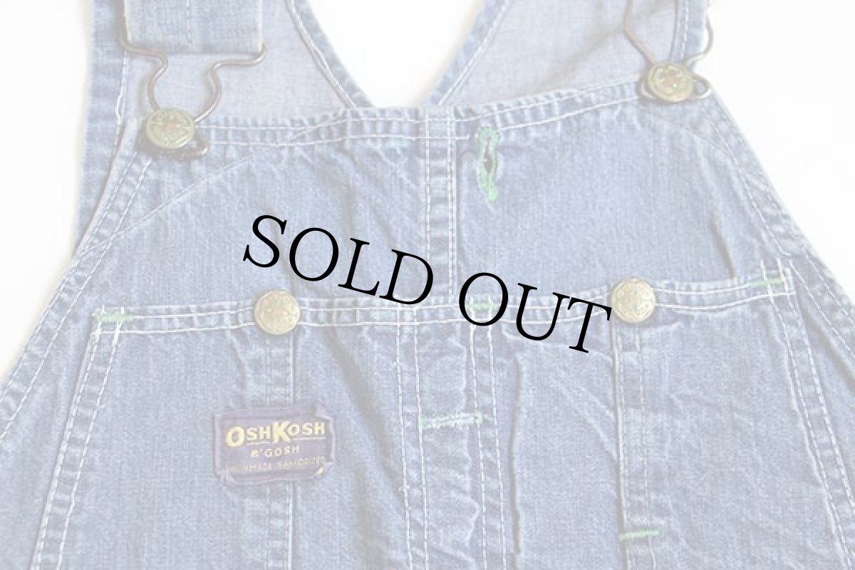 画像3: 70s OSHKOSH B'GOSH インディゴ デニム オーバーオール (3)