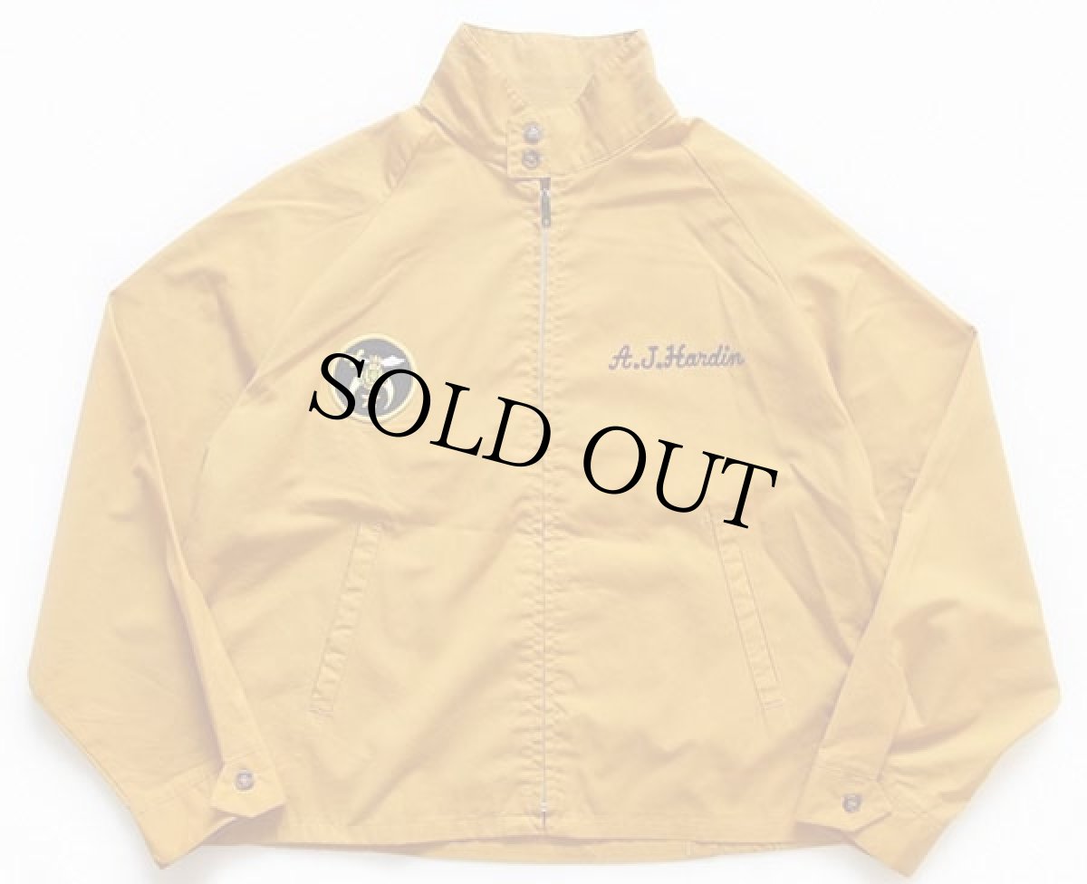 画像2: 70s USA製 SPORTSMASTER フリーメイソン シュライナー チェーン刺繍 パッチ付き ジャケット マスタード XL (2)