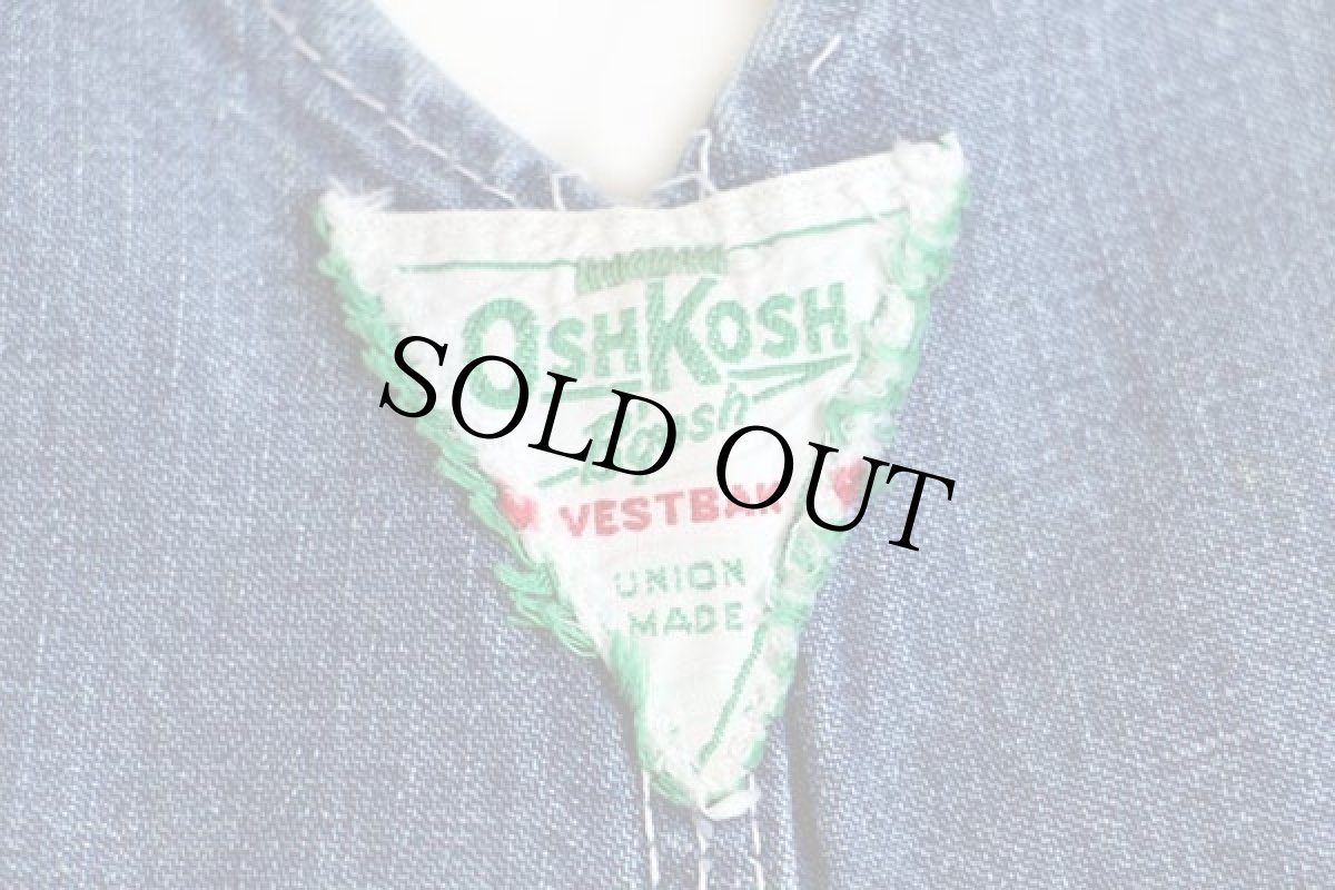 画像4: 70s OSHKOSH B'GOSH インディゴ デニム オーバーオール (4)