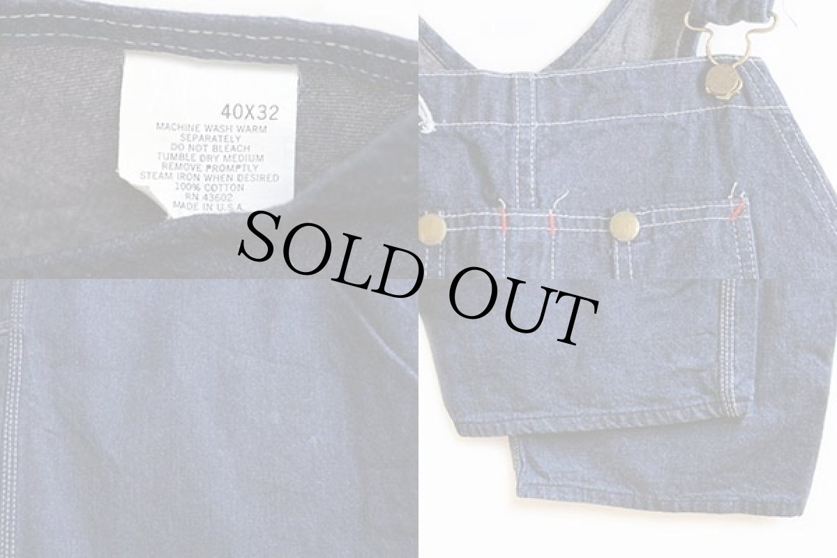 画像3: 80s USA製 BIG YANKビッグヤンク デニム オーバーオール w40 L32 (3)