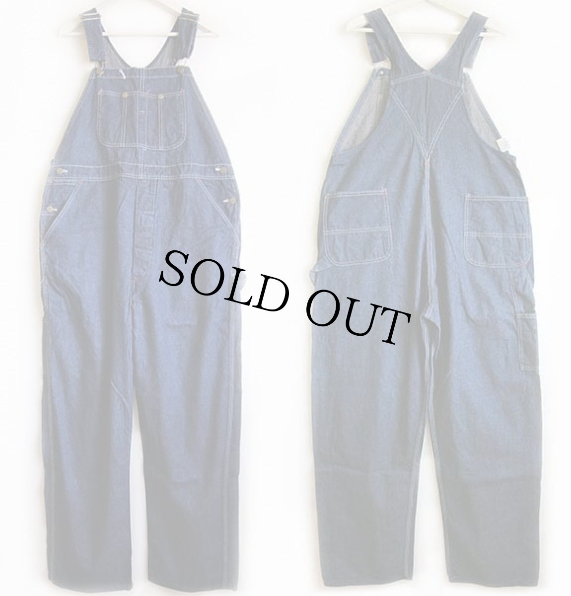 画像2: 80s USA製 BIG YANKビッグヤンク デニム オーバーオール w40 L32 (2)