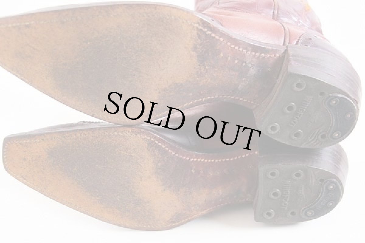 画像7: 50s 101 花柄 ウエスタンブーツ 8★MONTGOMERY WARD Powr Houseパワーハウス (7)