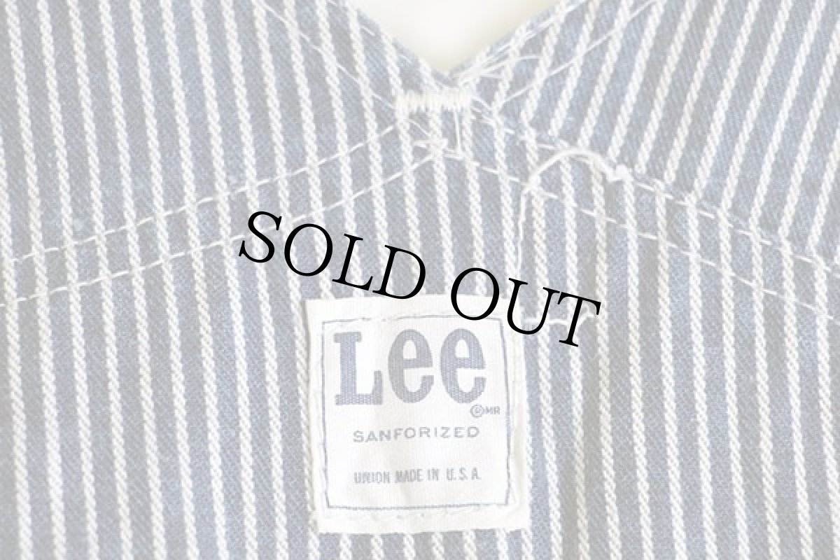 画像4: 60s USA製 Leeリー ヒッコリー ストライプ オーバーオール (4)