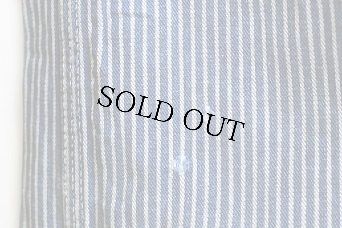 画像7: 60s USA製 Leeリー ヒッコリー ストライプ オーバーオール (7)