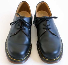 画像2: 英国製 DR.MARTENSドクターマーチン 3ホール レザーシューズ 黒 UK10 (2)