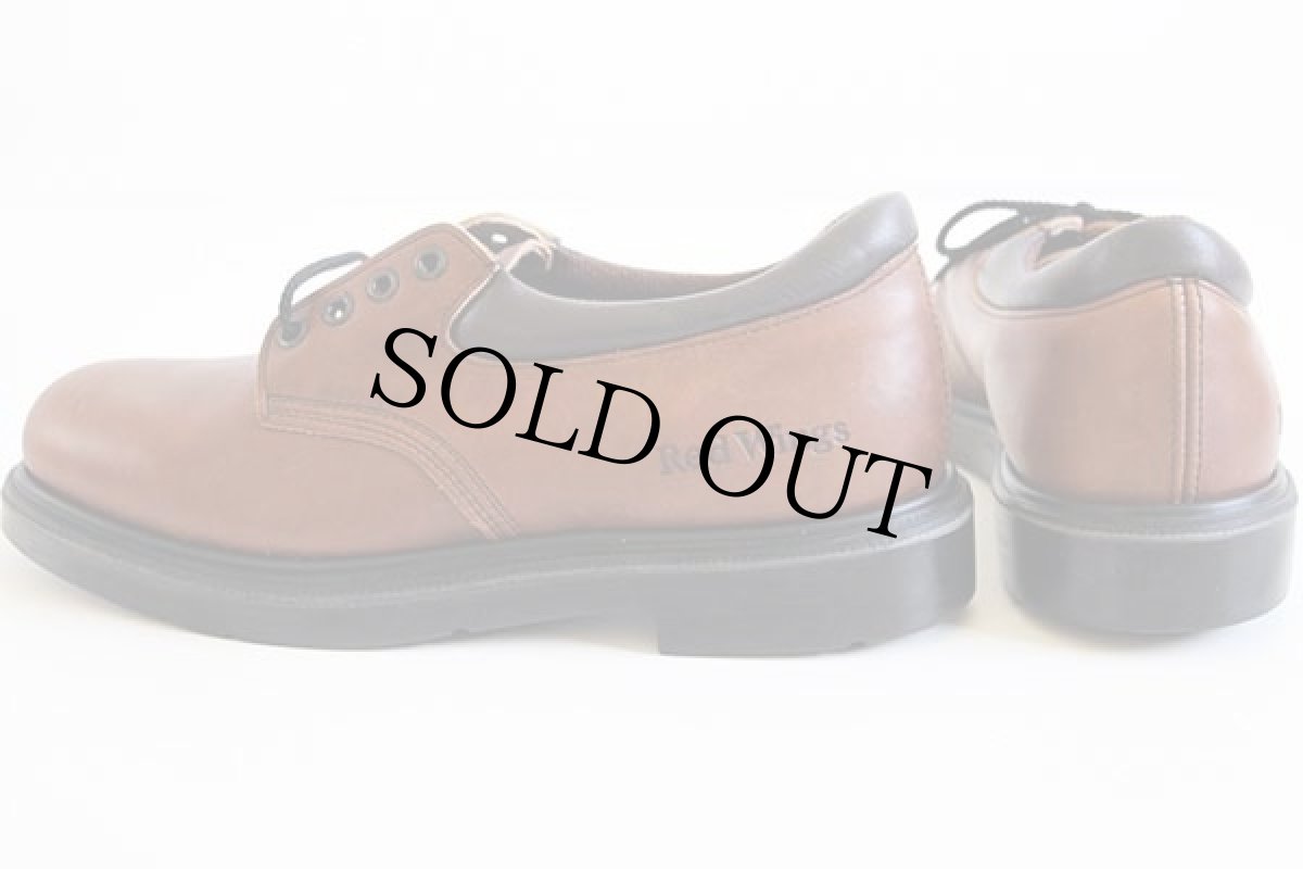 画像3: デッドストック★00s USA製 REDWINGレッドウイング 105 オックスフォード 茶 9.5D★レザーシューズ (3)