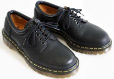 画像1: 英国製 DR.MARTENSドクターマーチン 5ホール レザーシューズ 黒 UK7 (1)