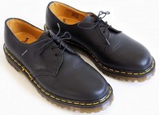 画像1: 英国製 DR.MARTENSドクターマーチン 3ホール レザーシューズ 黒 UK8 (1)