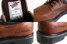 画像5: デッドストック★00s USA製 REDWINGレッドウイング 105 オックスフォード 茶 8E★レザーシューズ (5)