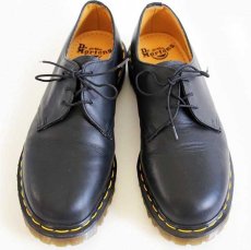 画像2: 英国製 DR.MARTENSドクターマーチン 3ホール レザーシューズ 黒 UK8 (2)