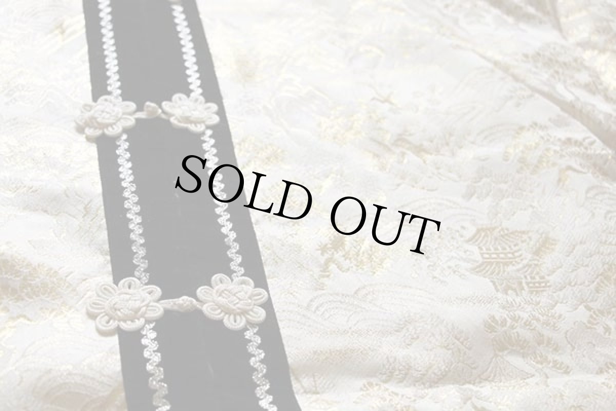 画像4: デッドストック★ビンテージ 日本製 Violet 総柄 サテン ガウン L (4)