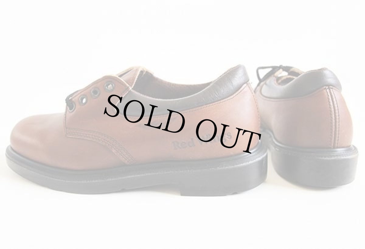 画像3: デッドストック★00s USA製 REDWINGレッドウイング 105 オックスフォード 茶 8E★レザーシューズ (3)