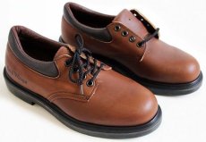 画像1: デッドストック★00s USA製 REDWINGレッドウイング 105 オックスフォード 茶 8E★レザーシューズ (1)