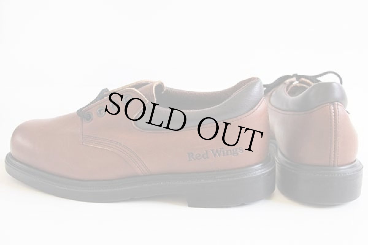 画像3: デッドストック★00s USA製 REDWINGレッドウイング 4407 PT99 スチールトゥ オックスフォード 茶 7.5E★レザーシューズ (3)