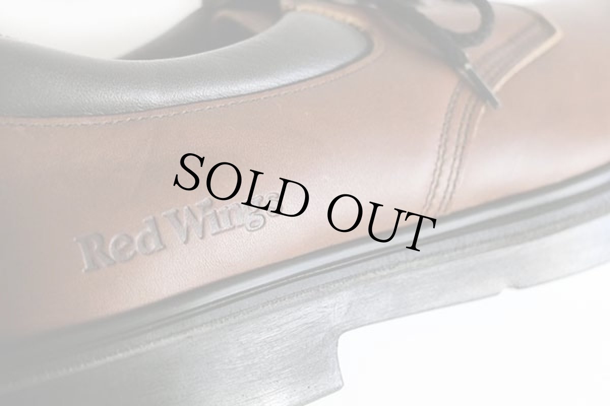 画像6: デッドストック★00s USA製 REDWINGレッドウイング 105 オックスフォード 茶 9.5D★レザーシューズ (6)