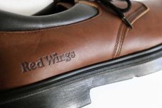 画像6: デッドストック★00s USA製 REDWINGレッドウイング 105 オックスフォード 茶 9.5D★レザーシューズ (6)