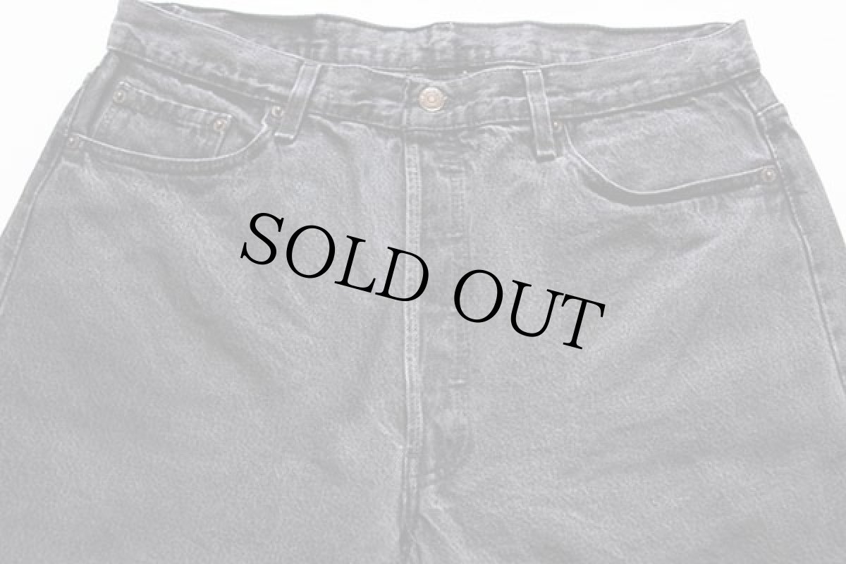 画像2: 90s USA製 Levi'sリーバイス 501 ブラック デニムパンツ w38 L32 (2)