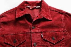 画像3: 70s USA製 Levi'sリーバイス コーデュロイジャケット 赤 42 (3)