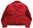 70s USA製 Levi'sリーバイス コーデュロイジャケット 赤 42