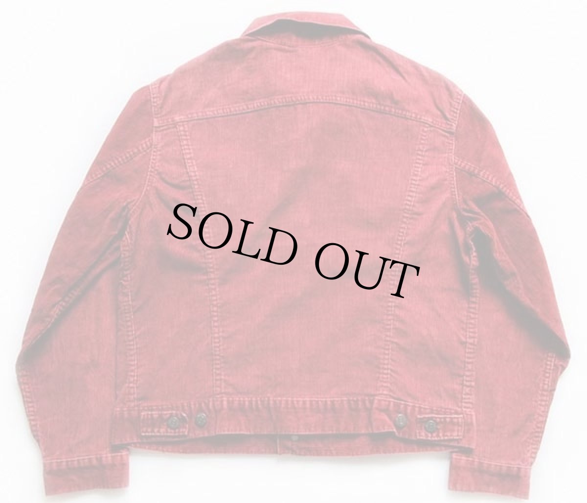 画像2: 70s USA製 Levi'sリーバイス コーデュロイジャケット 赤 42 (2)