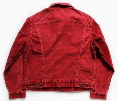 画像2: 70s USA製 Levi'sリーバイス コーデュロイジャケット 赤 42 (2)