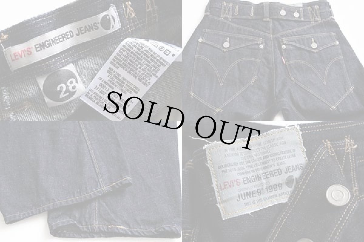 画像4: LEVI'Sリーバイス ENGENEERED JEANS 1999 デニムパンツ w28★ユーロ (4)