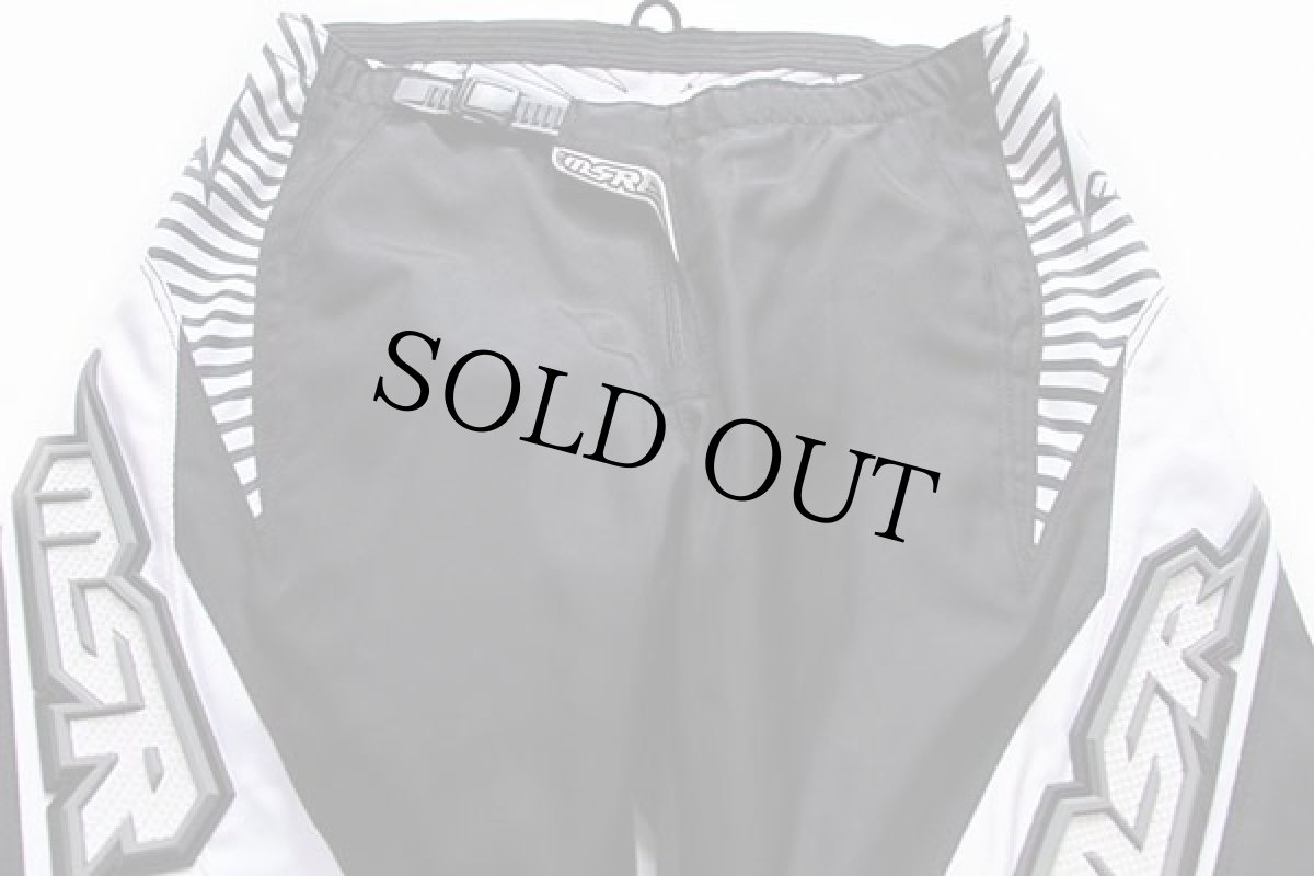 画像2: MSR AXXIS モトクロス レーシングパンツ 黒×白 32 (2)