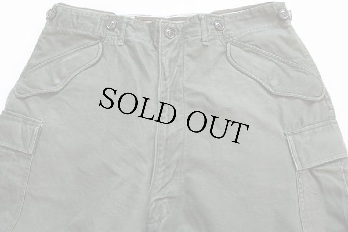 画像2: 50s 米軍 U.S.ARMY M-51 フィールド カーゴパンツ オリーブグリーン M-R (2)