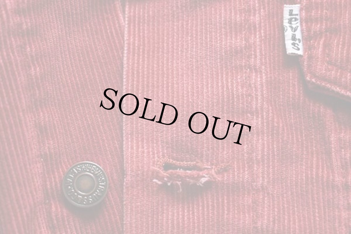 画像6: 70s USA製 Levi'sリーバイス コーデュロイジャケット 赤 42 (6)