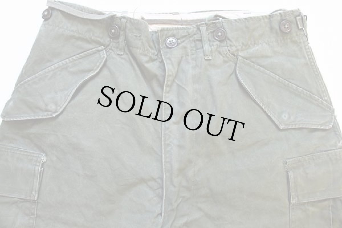 画像2: 50s 米軍 U.S.ARMY M-51 フィールド カーゴパンツ オリーブグリーン S-R (2)