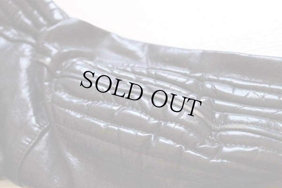 画像6: 60s UNKNOWN パッド入り シングルライダース レザージャケット 黒 (6)