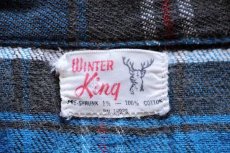 画像4: 60s WINTER King チェック コットン フランネルシャツ (4)